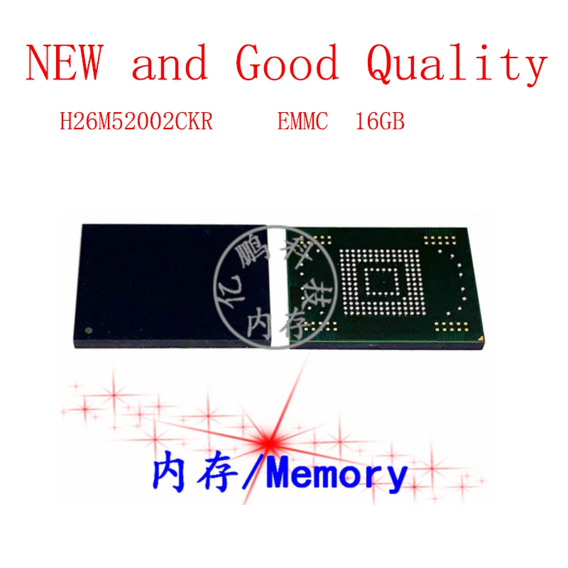 

H26M52002CKR BGA169 Ball EMMC 16GB Mobile Phone Word Memory Hard Drive New and Good Quality