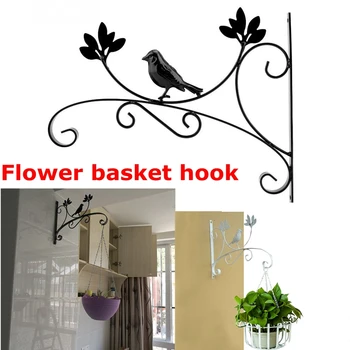 

Wall Hanging Flower Pot Stand Iron Hook Balcony Door Plants Basket Hanger Lights Hanging Hooks Home Improvement Hardware Hooks