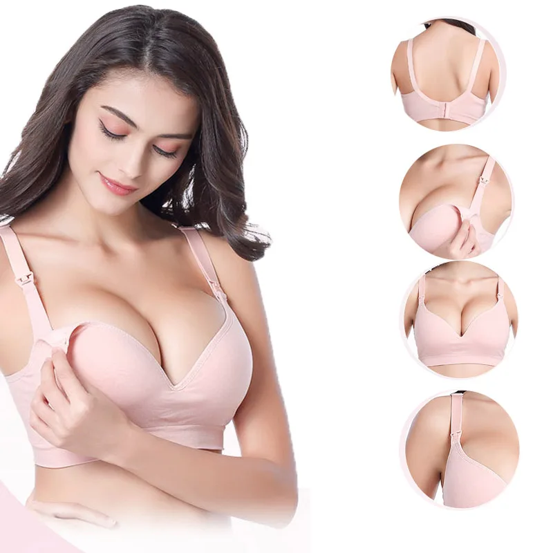 

Cotton Maternity Nursing Bras Pregnant Breastfeeding Bra Pregnancy Women Underwear Breast Feeding Bra Sleep Bras For Mothers