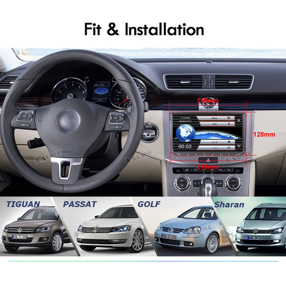 Clearance A-Sure 2 Din 9 Inch Car Auto Radio GPS For Volkswagen VW Tiguan Polo Golf 5 6 Passat b6 Caddy Transporter T5 Touran skoda 4 Clearance A-Sure 2 Din 9 Inch Car Auto Radio GPS For Volkswagen VW Tiguan Polo Golf 5 6 Passat b6 Caddy Transporter T5 Touran skoda 4
