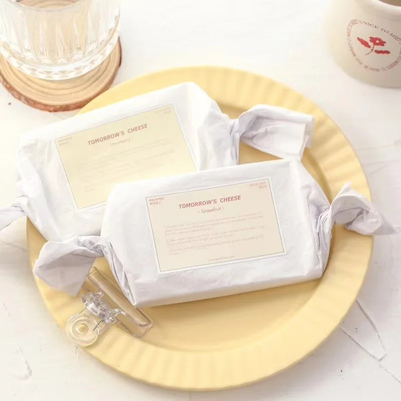 

90pcs Simplicity Cute Cheese shape Sticky Notes material Planner Memo Pad Scrapbooking Decoration Creative Office Stationery
