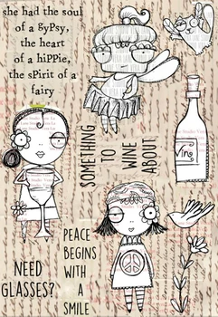 

girl utensils Transparent Silicone Rubber Stamp and metal die Sheet Cling Scrapbooking DIY Cute Pattern Photo Album Stamp