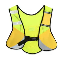 Светоотражающий Жилет для велоспорта Многофункциональная Ночная спортивная куртка регулируемый размер походный бег велосипедные аксессуары