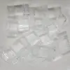 100 Clear Transparent Acrylic Square 2-Hole Beads 18X9mm ► Photo 3/5