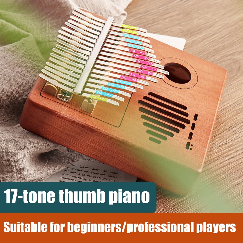 

17 Keys Kalimba Thumb Piano High Quality Mahogany Wood Musical Instruments With Learning Book Kalimba Piano