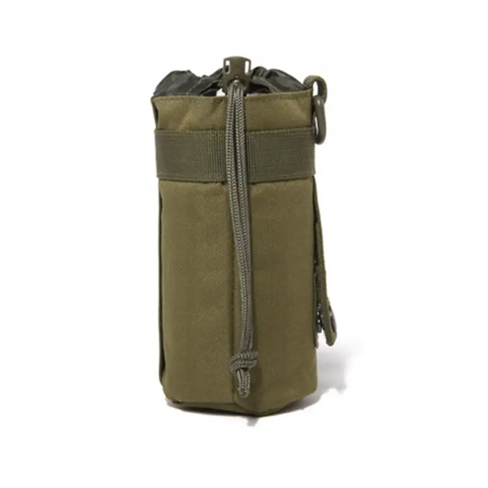 ArmyGreen Прочная нейлоновая оплетка продлевает Тактический бутылки воды мешок обновлен путешествия воды сумка-держатель для бутылки на открытом воздухе подходит для кемпинга Пеший Туризм Рыбная ловля - Цвет: ArmyGreen
