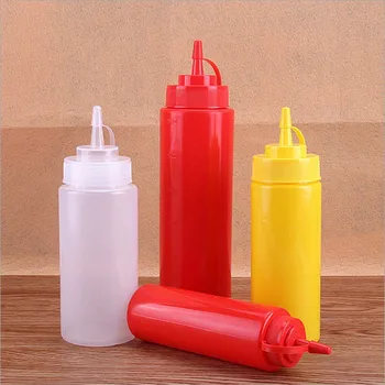 

Plastic Sauce Bottle Squeeze Squirt Condiment Bottles Ketchup Mustard Mayo Hot Sauces Olive Oil Bottles Kitchen Gadget