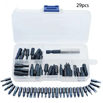 

29 Pcs Multifunction Professional Magnetic Impact Screwdriver Bit Metal Holders G6KA