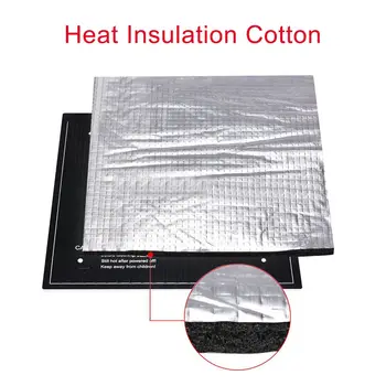 

3D Printer Parts Heat Insulation Cotton 200/220/300MM Heatbed Sticker Foil Self-adhesive Insulation Cotton For Heated Bed Plate