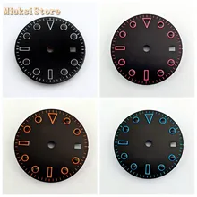 Parnis 28,5 мм стерильный циферблат с окошком даты подходит для ETA2824 2836 Miyota 8215 8205 821A Mingzhu DG2813/3804 механизм