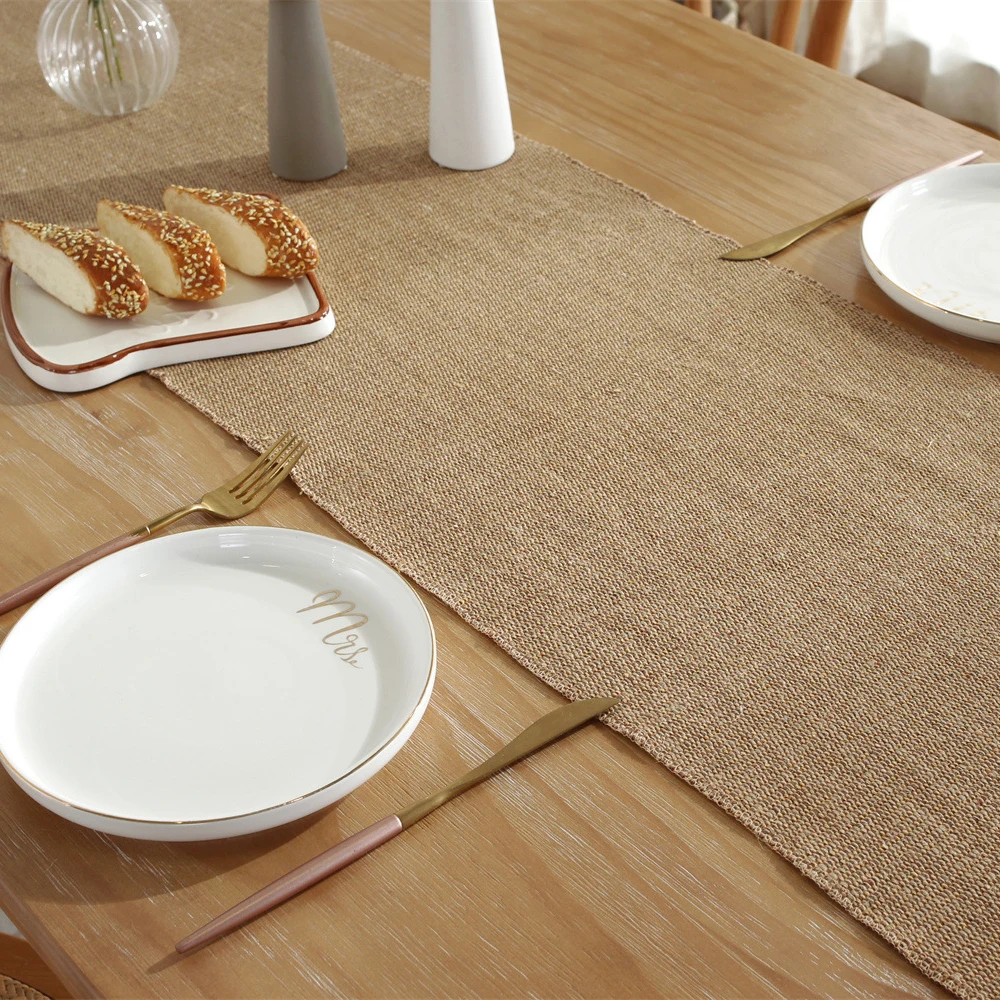 Description Picture 6 of itemCotton Linen Table Runner Dinning Table Decoration Tablecloth Hand-Woven Table Cover Runners Home Event Party Decor Supplies