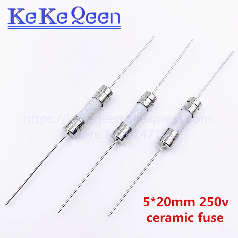 50//100PCS 0.5A 250V Fuses 0.5 Amp Ceramic Fuse Fast Quick Blow 5×20mm F0.5AL250V