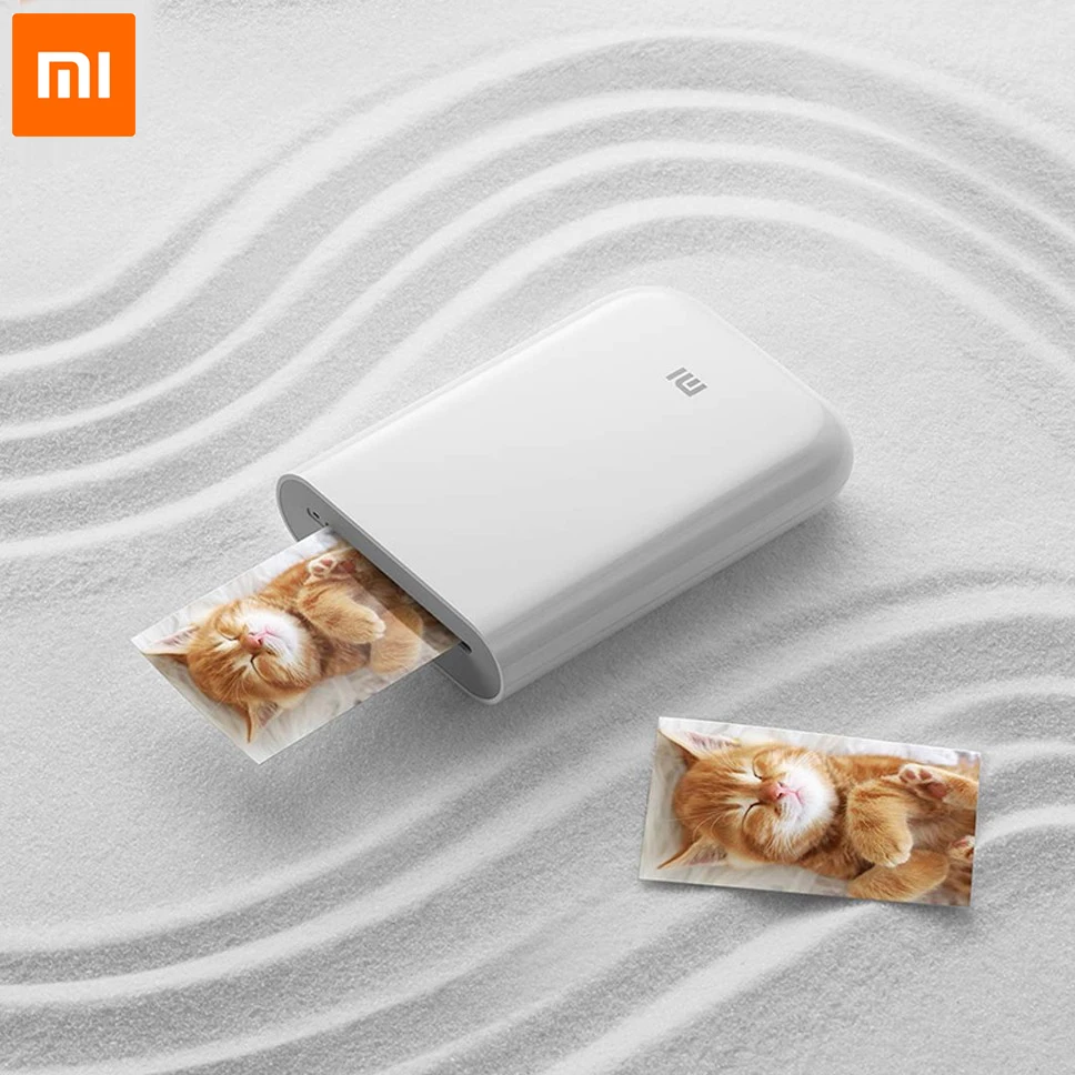 Оригинальный Xiaomi Bluetooth Принтер 300 точек/дюйм AR фото Портативный мини карманный