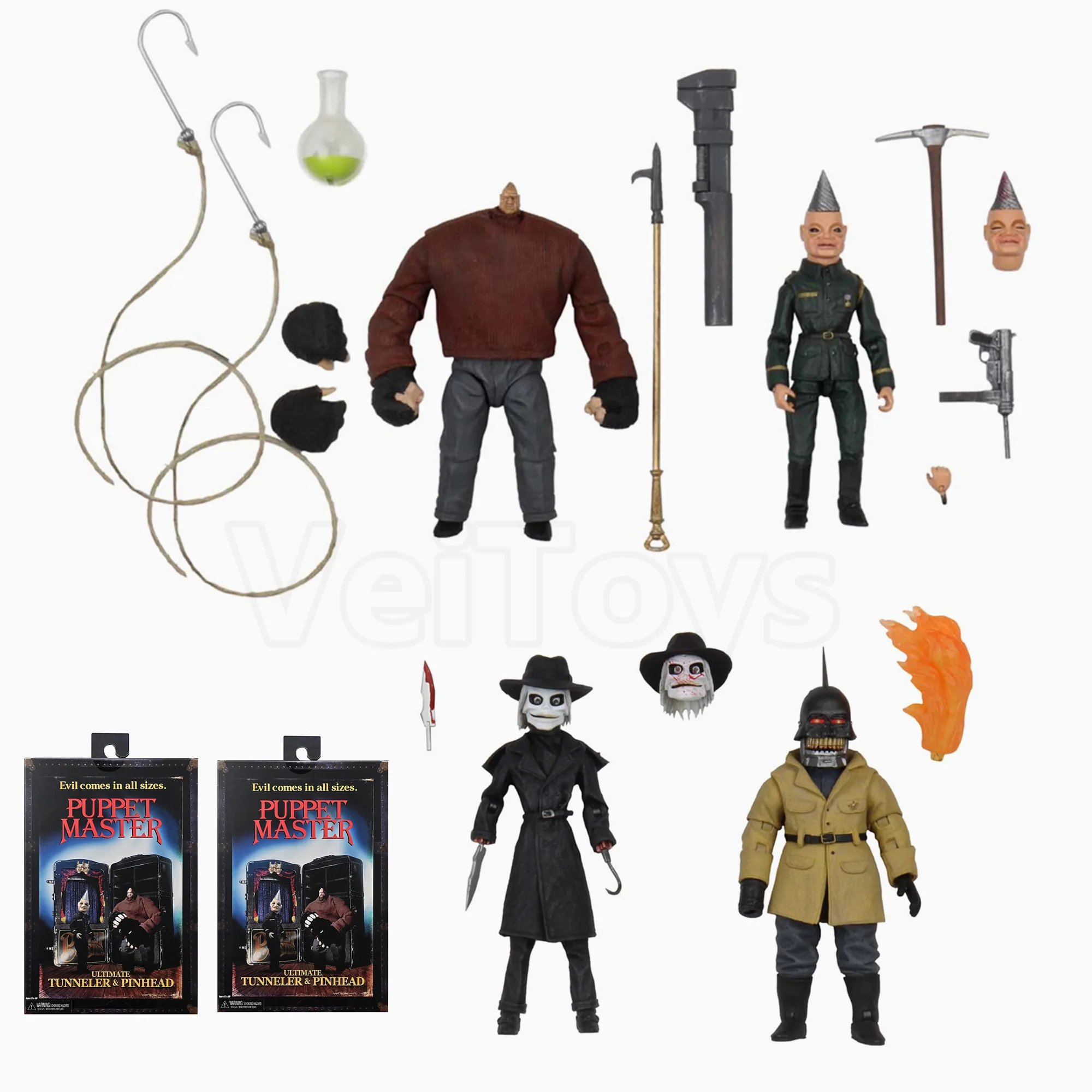 NECA марионетка мастер Ultimate лезвие и фонарик тумбойная Машинка наконечник 4 25 дюйма