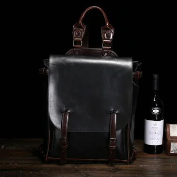 

Retro Backpack Men's Fashion Casual Travel Backpack British College Female Student Bags