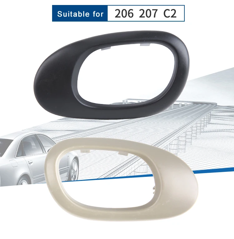 Подходит для peugeot 206 207 Citroen C2 левая и правая дверная ручка внутренняя дверная рама дверная ручка черная