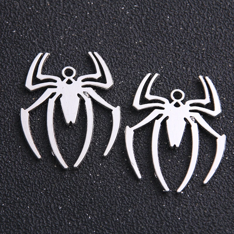 

6pcs/lot 29*38mm vintage silver Color zinc alloy spider charms diy vintage jewelry wholesale