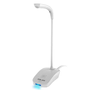 

Salar M13 Desktop Wired Microphone Gooseneck Adjustable Desktop Laptop Condenser Microphone USB Plug MIC