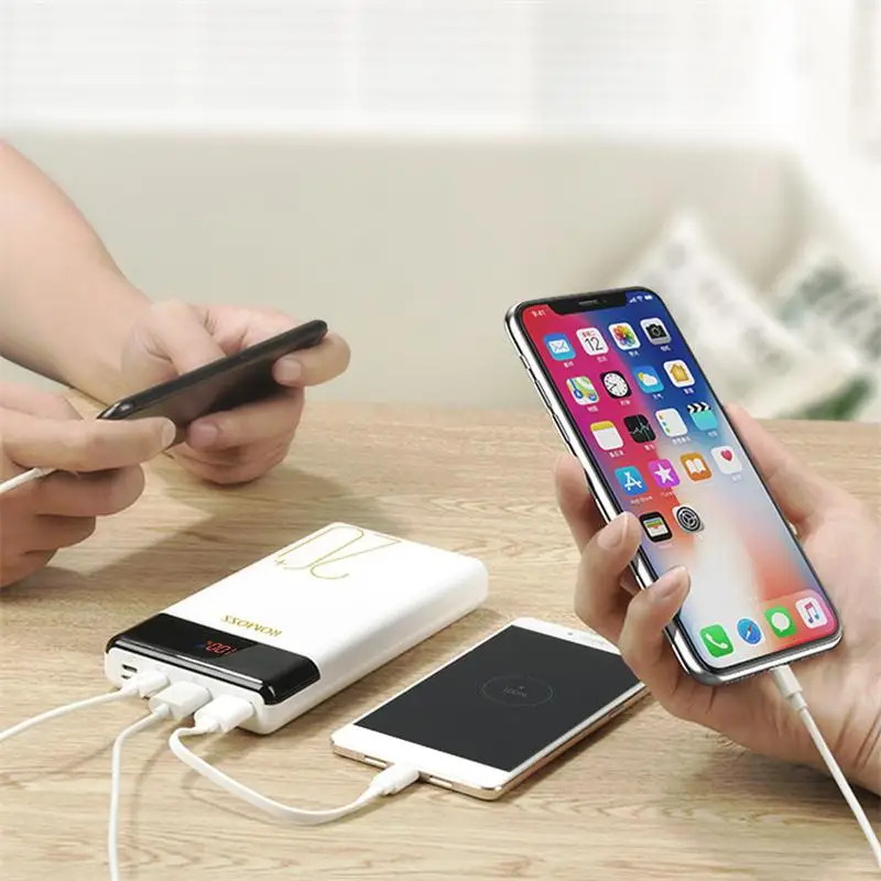 20000mAh ROMOSS LT20 Pro Power Bank Portable External Battery With PD Two-way Fast Charging Portable Charger For Phones Tablet