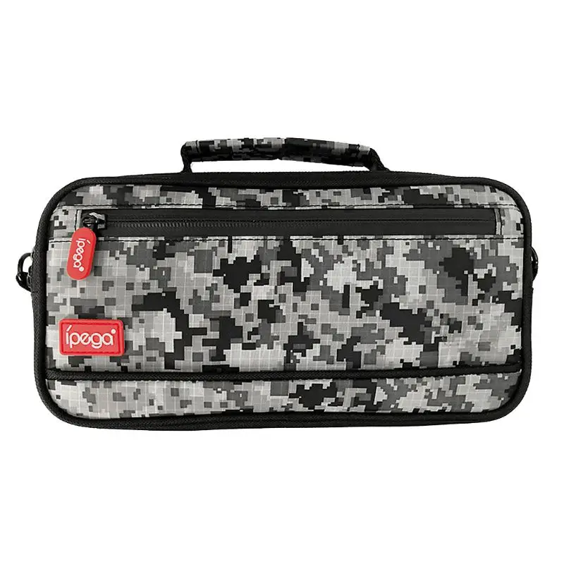 Portable Multi-functional Shoulder Bag Camouflage Carrying Case Storage Handbag for NS Switch Lite Console Accessories