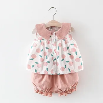 

2020 Summer Girls' Sets Shirt and Shorts Baby's Clothing