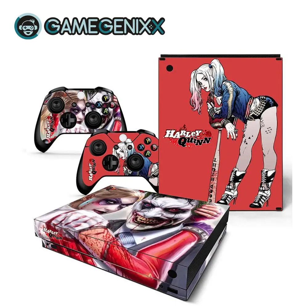 GAMEGENIXX Кожа Наклейка виниловая наклейка водонепроницаемый чехол для Xbox One X консоли и 2 контроллера-Джокер - Цвет: The Joker