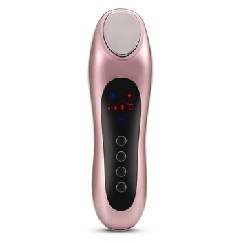 

Ultrasonic Electric Face Massager Vibrating Facial Skin Cold and Heat Ion Beauty Instrument for Face Beauty Care