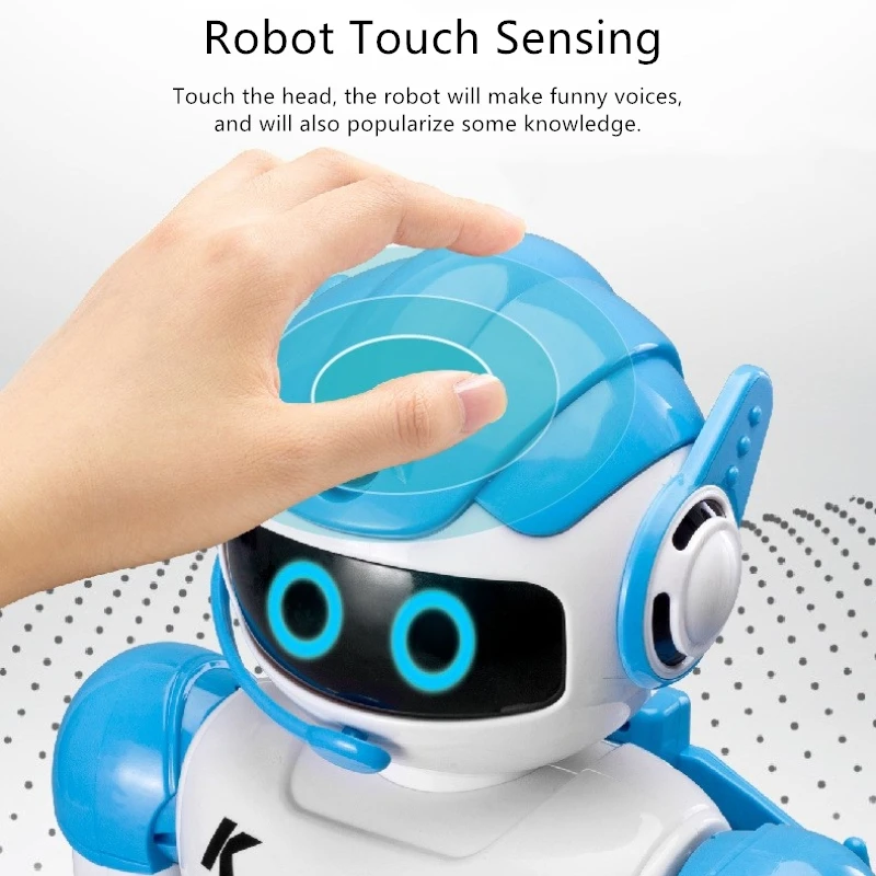 Intelligent Follow Service Robot Voice Dialogue Touch Sensing Delivery Mode Sing And Dance Programming Educational RC Robot Toy 4