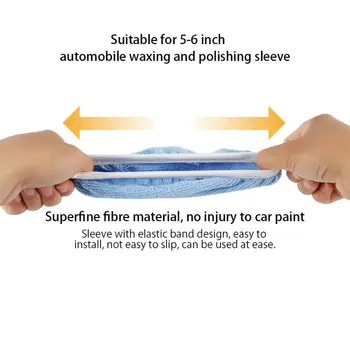 

Car Polishing pad​ Polisher Buffing Cover Microfiber Pack Kit 12pcs 5-6\"