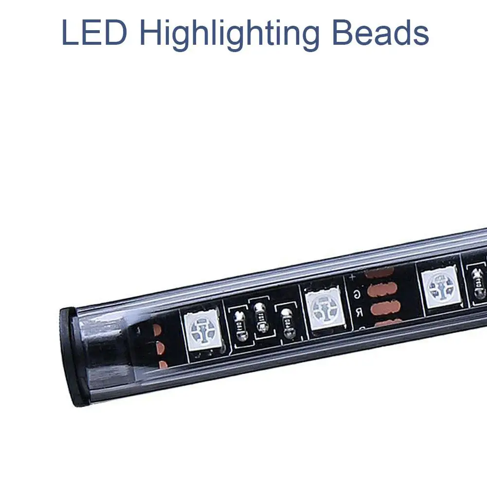 Adeeing Decorative Light Wireless Remote/Music/Voice Control Interior Floor Foot Decoration Light LED RGB Neon Lamp Strip