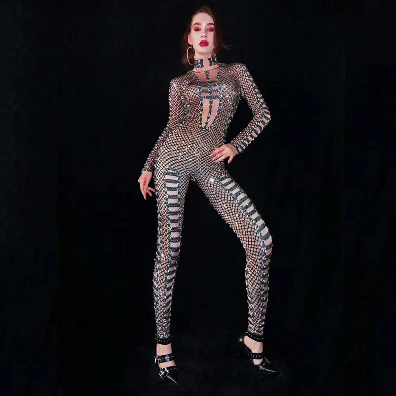 Стразы Roupa Feminina, комбинезон для ночного клуба, костюм певицы, одежда для выпускного вечера, одежда для сцены, платья для выступлений в африканском стиле для женщин