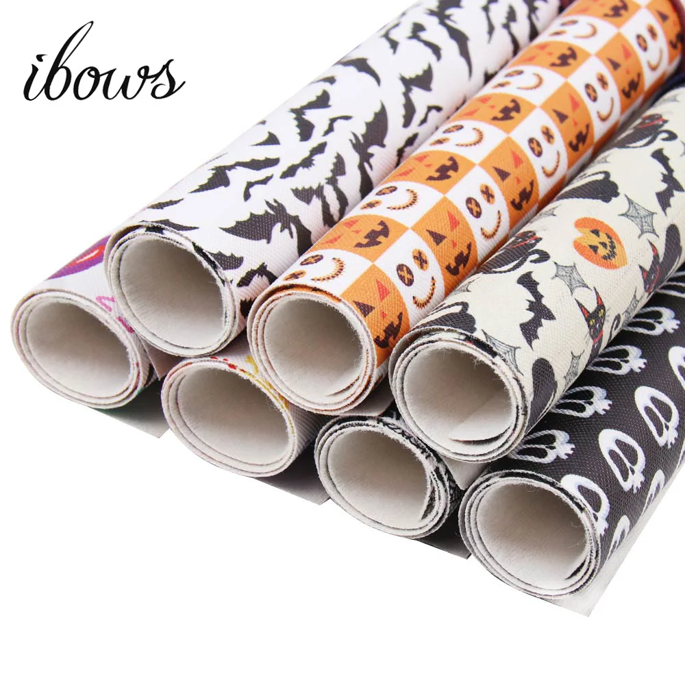 

IBOWS accessories 22*30cm owl pumpkin Halloween faux synthetic leather,DIY Home Textile Decorative knotbow Garment Bags,JJYT2730