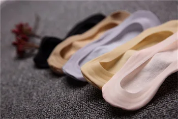 

DHL 1000Pair Girls Silicone Non-slip Trace Cute Solid Ice Silk Rose flower/Lace Transparent Pure Cotton Soft Boat Socks