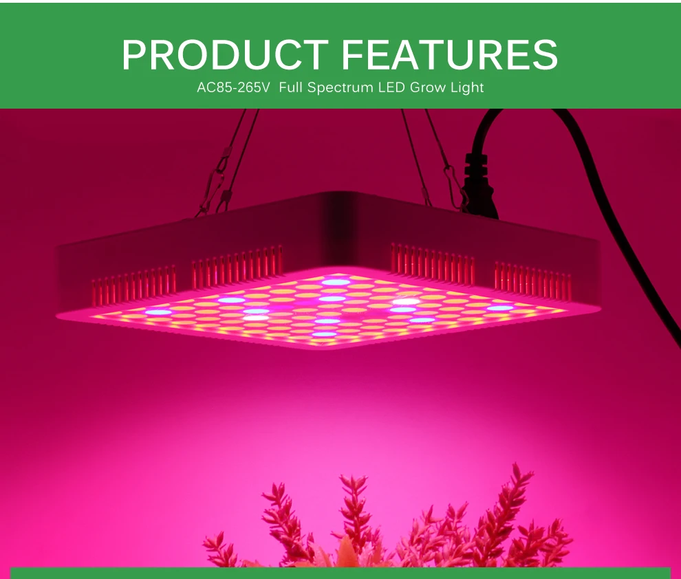 Description Picture 4 of item1000W LED Grow Light  For Indoor Plant Grow Bulb AC85-265V Full Spectrum LED Grow Light SMD3030 LED Chips For Veg and Blooming