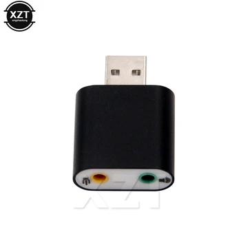 

USB 2.0 Sound Card External Adapter USB Audio Card Stereo to Jack 3.5mm Earphone Micphone Card for Computer Notebook PC Laptop