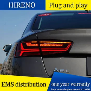 

car styling For Audi A6 taillights 2012 2013 2014 2015 for A6 rear lights dedicated car light led taillight assembly
