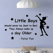Disney Quote wall decal little boy vinyl sticker child decorative mural Art Decor Home Decor Removable Wall Sticker