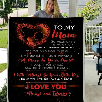 

To My Mom Mother's Day Gifts birthday present SHERPA Fleece Blanket