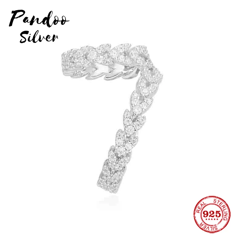 

Pandoo Fashion Charm Sterling Silver Original 1:1 Copy,Single Silver Couture Clip Earring Luxury Jewelry Gift For Female