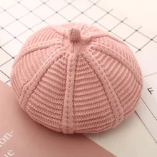 MAERSHEI/осенне-зимняя шерстяная вязаная шапка для малышей, детский Британский берет, шапка для мальчиков и девочек, теплые шапочки, детская шапка