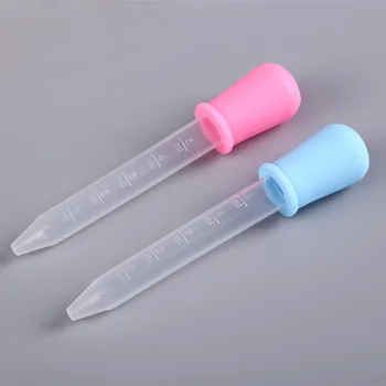 

5pcs Baby Spoon Pipette Liquid Food Dropper Safe Medicines Dropper Device Portable Infants Feeding Utensils Kids Safe Care 5ml