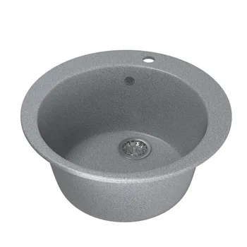 

Мойкa ML-GM13 круглая, темно-серая (309), 495мм (глуб. чаши 190)