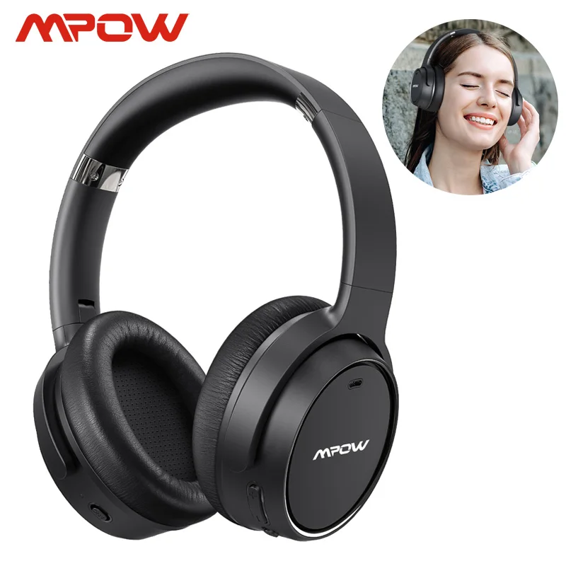 Беспроводные наушники Mpow H19 30 часов проигрывания ANC Bluetooth 5 0 CVC 6 шумоподавление для