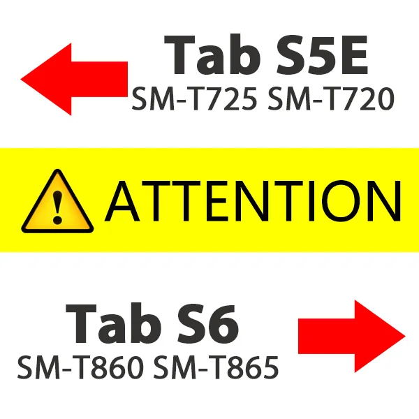 attention Чехол для samsung galaxy Tab S6 SM-T860 SM-T865 чехол для samsung galaxy 10,5 S5E SM-T725 T720 со слотом для ручки - Цвет: attention