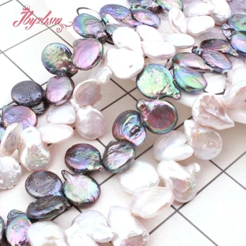 

10-14mm Natural Racket Shape Freshwater Pearl Beads Loose Natural Stone Beads For Necklace Bracelets Jewelry Making Strand 15"