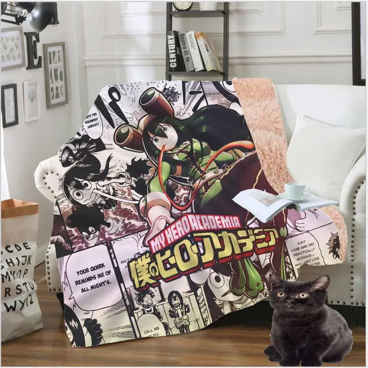 YOJULY My hero college style Kids Adult 3D printed blanket Couch Quilt Cover Travel Bedding fashion factory outlet store K02