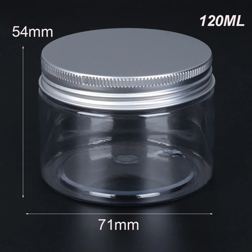 120ml 1 шт. Новинка 30-250 мл алюминиевая крышка баночка для косметики горшок бальзам для губ пустая банка масло воск контейнер для хранения пластиковая бутылка домашняя организация - Цвет: 120ml