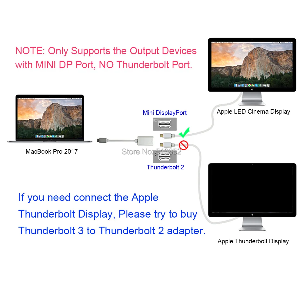 Переходник с Mini DP на USB C 4K 60Hz 3 1 Type Display Port адаптер Thunderbolt конвертер для MacBook