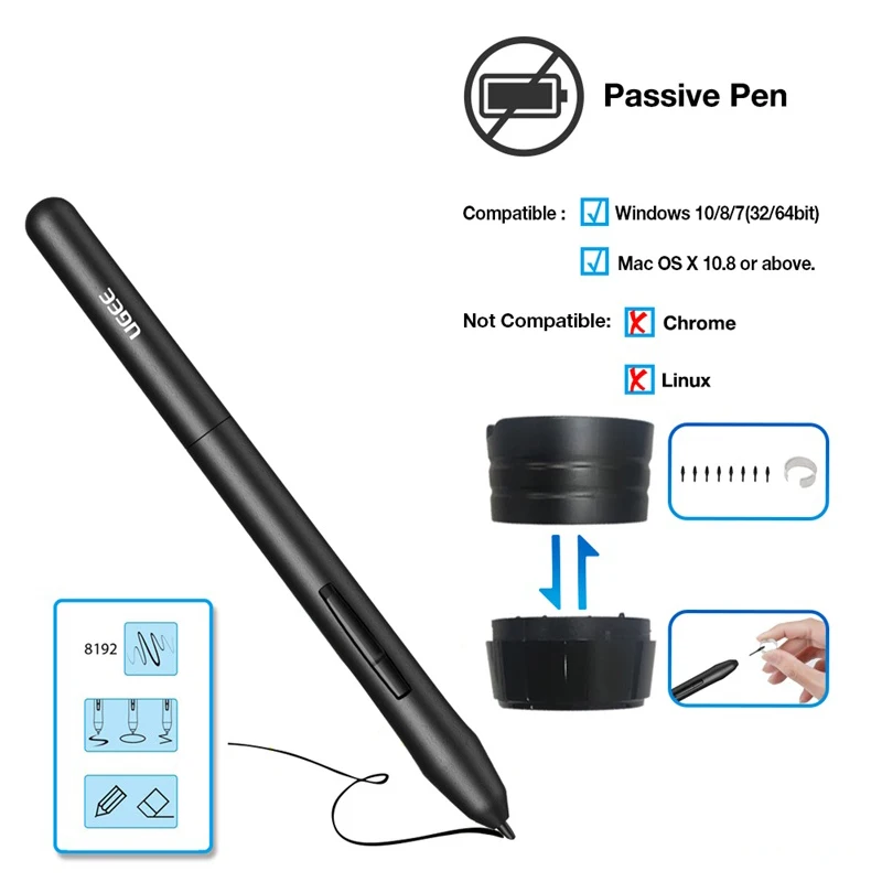 Ugee M708 Digital Tablet Graphics Drawing Tablet 