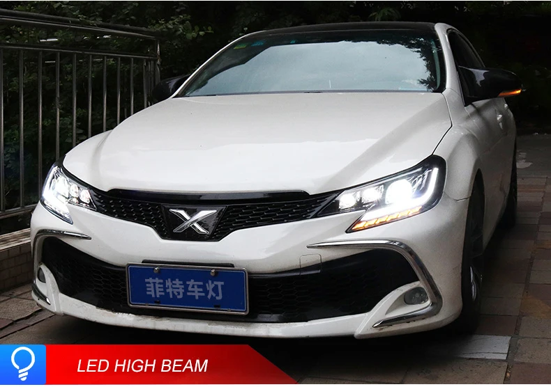 Автомобильный Стайлинг для Toyota Mark X фары все светодиодный Reiz 2013- светодиодный налобный фонарь все светодиодный Mark X фар Габаритные огни
